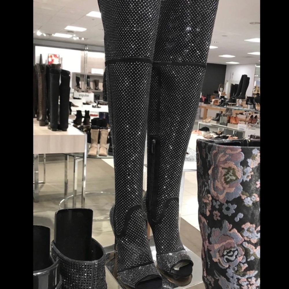 VINCE CAMUTO KAMORINA THIGH HIGH OPEN TOE BOOT